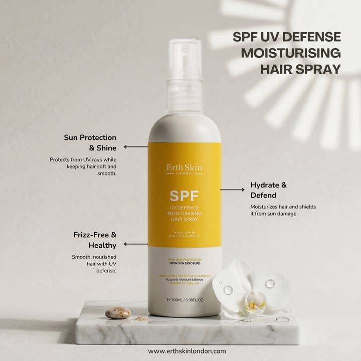 Beneficios del ErthSkin London SPF UV Defense Hair Spray - BeautifyBox
