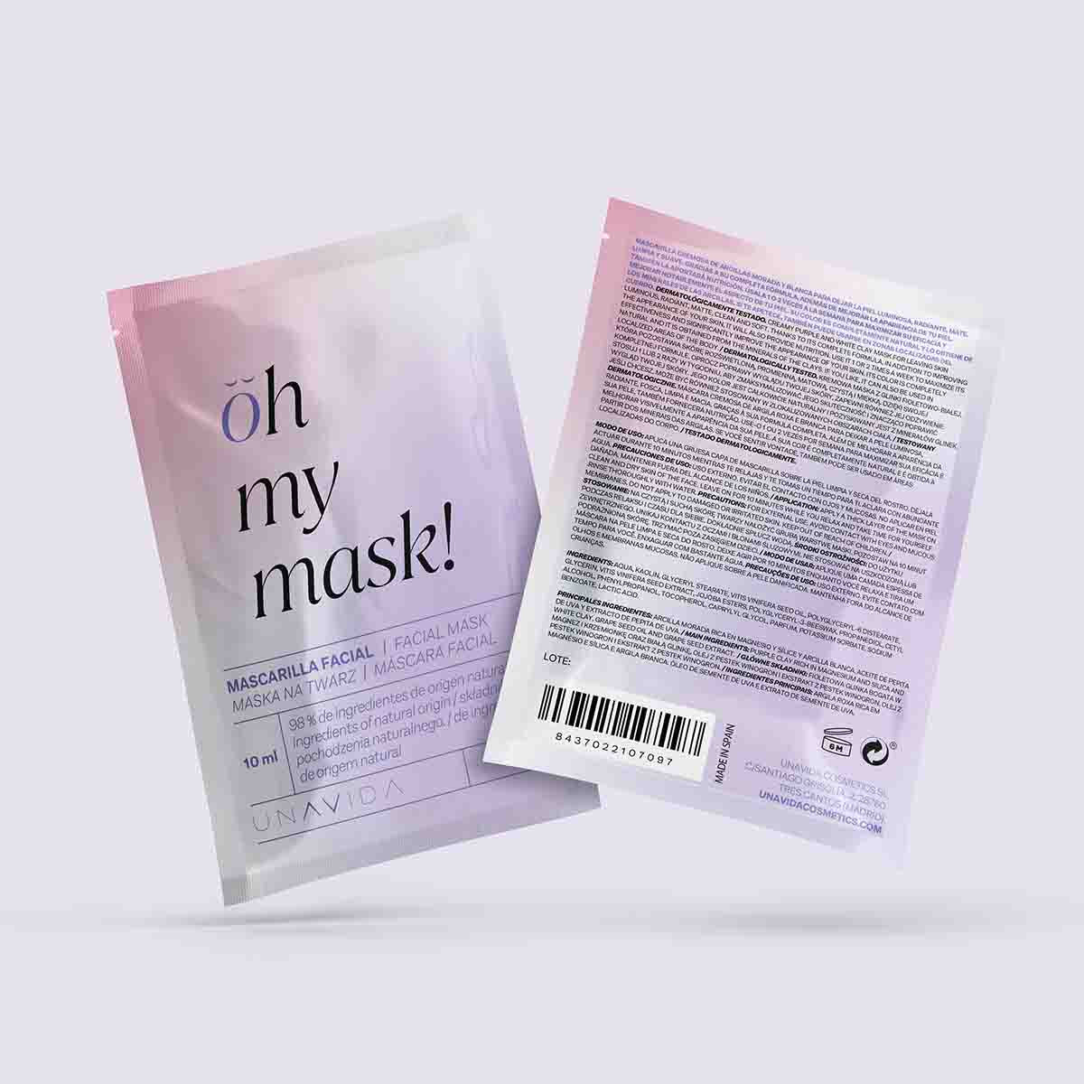Unavida Cosmetics Oh My Mask -2 Unidades-
