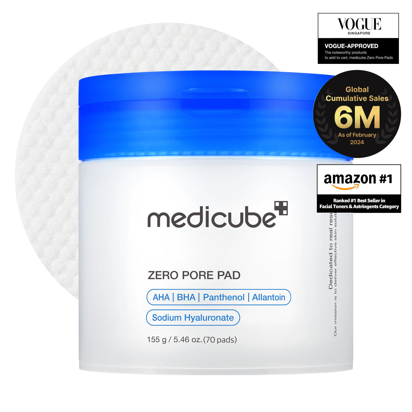 Medicube Zero Pore Pads discos tónicos exfoliantes - BeautifyBox