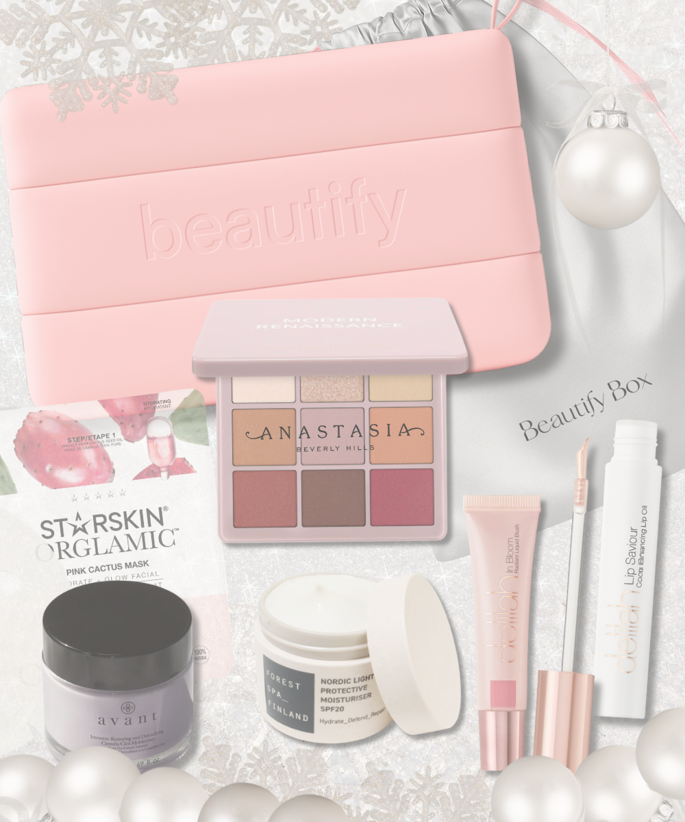 Banner de Beautify Box Navidad 2025 inspirada en los calendarios de adviento de belleza