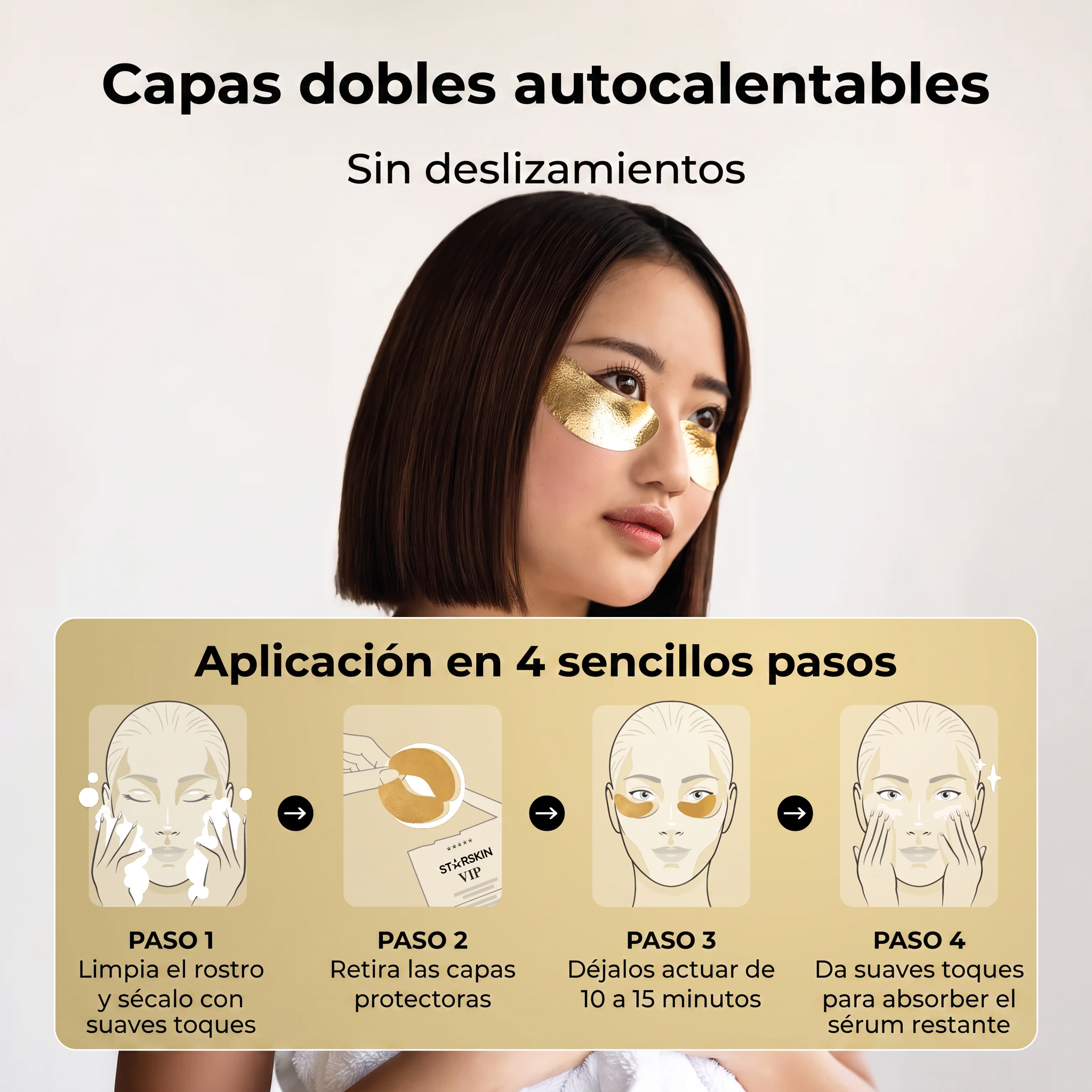 VIP The Gold Mascarilla de ojos (Pack 4 uds)