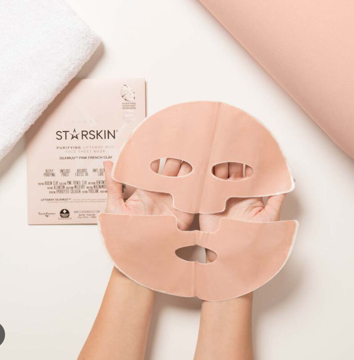 Starskin Purifiying SilkMud French Pink Clay Face Sheet Mask