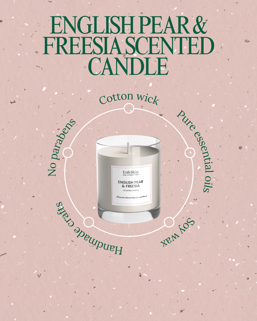 English Pear & Freesia Vela perfumada