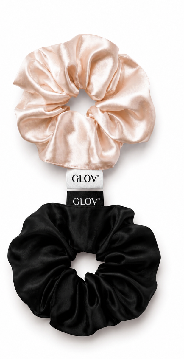 Set GLOV con cepillo de pelo biobased y dos scrunchies talla M