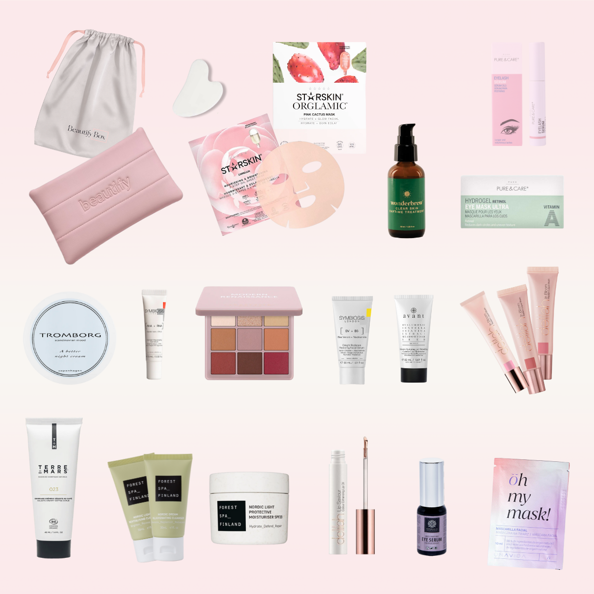 Productos de la edición Beautify Box Navidad 2025 inspirada en calendarios de adviento de belleza