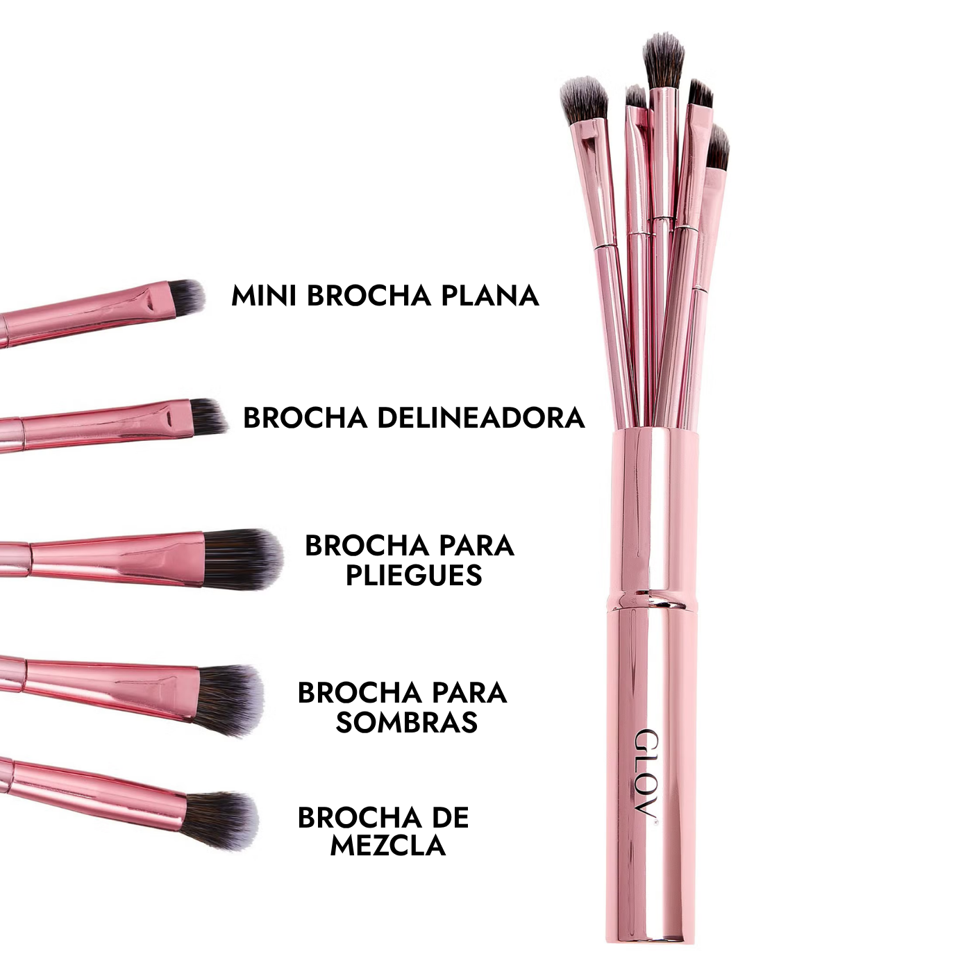 GLOV Set de brochas de Ojos - BeautifyBox