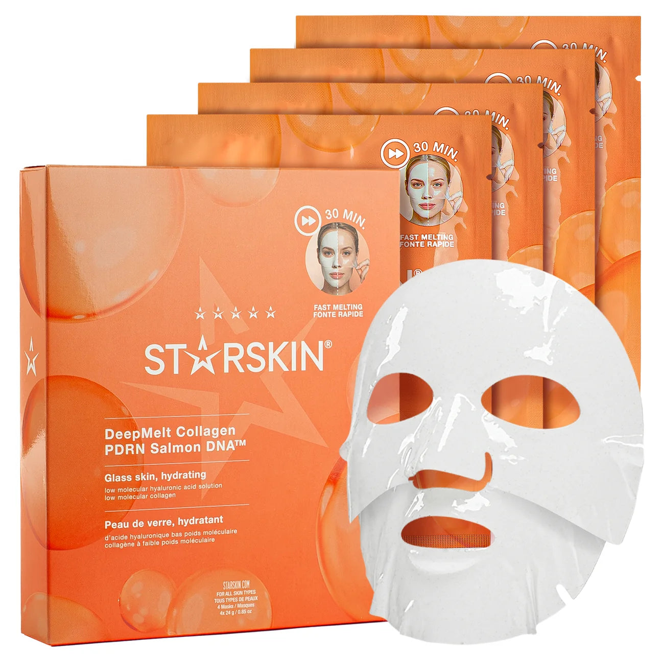 STARSKIN Collagen PDRN Salmon DNA mascarillas (Pack 4 uds)
