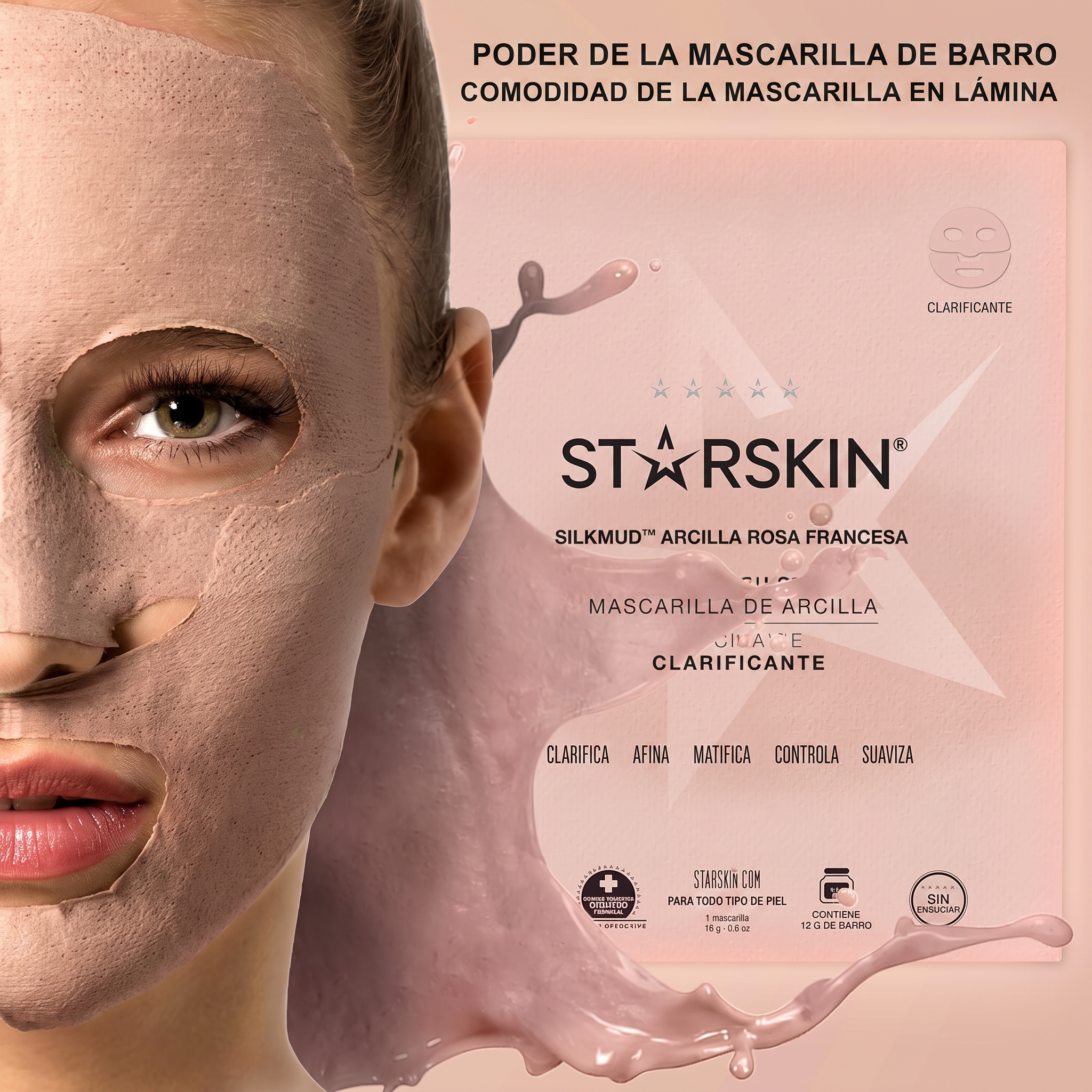 Silkmud Pink French Clay Mascarilla Facial