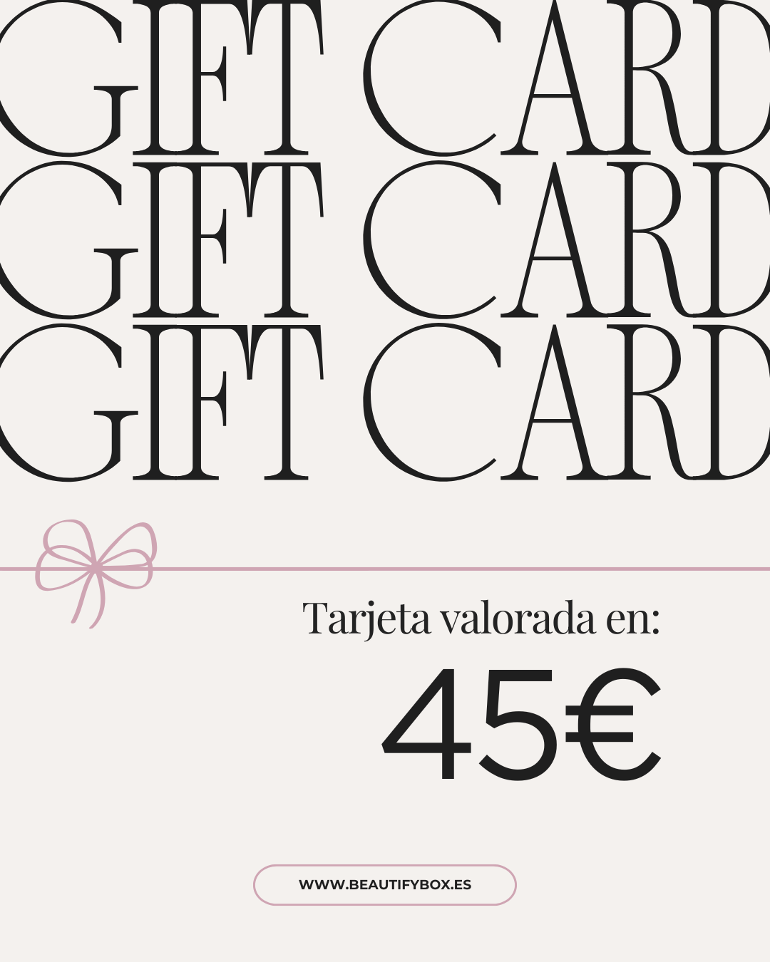 Tarjeta Regalo Beautify Box - Beautify Box